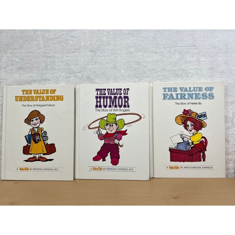Value Tales Set of 3 Children's Books Understanding Humor Fairness Spencer